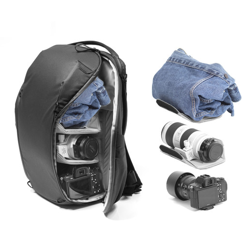 Peak Design Everyday Backpack Zip 20L - Black BEDBZ-20-BK-2 - 7